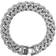 Adornia Flat Curb Chain Bracelet - Silver/Transparent