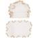Xia Home Fashions Anais Elegant Lace Place Mat White (48.3x33)