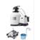 Intex 3000 GPH Pool Sand Filter Pump with Automatic Timer and Pool Vacuum and Skimmer