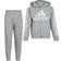 adidas Kid's French Terry Hooded Jacket Set - Medium Grey Heather