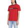 Tommy Hilfiger Men's Embroidered Flag Stripe Logo T-shirt - Red