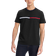 Tommy Hilfiger Men's Embroidered Flag Stripe Logo T-shirt - Jet Black