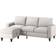 Lonkwa L-Shaped Couch with Storage Ottoman Sofa 53" 3 Seater