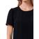 CeCe Women's Pin-Tucked Front Short Sleeve Crew Neck Blouse - Rich Black