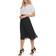 DKNY Pull On Pleated Maxi Skirt - Black