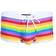 Andrew Christian Pride Stripe Swim Trunk - Rainbow