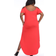 White Mark Lexi Maxi Dress Plus Size - Red