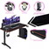 Costway T-Shaped Gaming Desk - Black