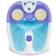 Conair Waterfall Pedicure Foot Spa with Lights, Bubbles, Massage Rollers, Purple