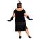 Fun Deluxe Flapper Plus Size Women's Costume Black