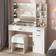 Fameill Makeup Vanity Desk White Dressing Table 15.7x44.9"