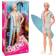 Barbie The Movie Ken Doll Wearing Pastel Pink & Green Striped Beach Matching Set HPJ97