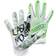 Battle Sports Adult Doom 1.0 Football Receiver Gloves White/Green/Cash Money