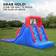 Sunny & Fun Inflatable Water Slide with Climbing Wall & Dual Slides