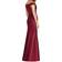 Alfred Sung Off-the-Shoulder Cuff Trumpet Gown - Burgundy