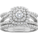 Pompeii3 Cushion Halo Ring - White Gold/Diamonds