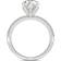 Charles & Colvard Pear Forever One Moissanite Micro Pave Ring - White Gold/Transparent
