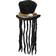 Elope Witch Doctor Plush Costume Hat with Dreadlocks