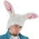 Fun White Rabbit Ears Hat