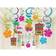 Amscan summer luau party foil swirl decorating kit