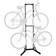 RAXGO Garage Bike Rack, Freestanding Bicycle Storage with Adjustable Hooks
