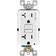 Leviton SmartlockPro AFCI/GFCI Outlet 20A 125V 2Pole White Duplex