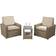 Furniture One 3 Wicker Bistro Set Armchair