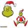 Anagram Grinch who stole christmas & sitting grinch balloon birthday party decorations