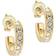Ted Baker Seenita Nano Hoop Huggie Earrings - Gold/Transparent
