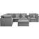 Lilola Home Sectional Grey Sofa 131.5" 8 6 Seater