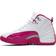 Nike Air Jordan 12 Retro GS - White/Vivid Pink/Metallic Silver