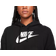 Nike Sportswear Club Fleece Oversized Crop Graphic Hoodie Women's - Black/White