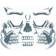 Tinsley Transfers Skeleton Skull Dia De Los Muertos Face Tattoo Costume Accessory