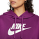 Nike Sportswear Club Fleece Oversized Crop Graphic Hoodie Women's - Viotech Purple