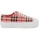 Burberry Check Cotton Sneakers - Pink
