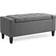 Homcom Linen Upholstered Storage Bench 36.2x15.8"