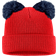 Fanatics Women's Washington Nationals Red/Navy Double Pom Cuffed Knit Hat