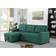 Devion Furniture Reversible Sectional Sleeper Green 83" 3 Seater