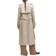 Mango Double-Breasted Water-Repellent Trench Coat - Light Grey/Pastel Grey