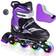 JeeFree Adjustable Inline Skate for Kids with Skate Storage Bag,Children's Inline Skates with Full Light Up Wheel, Outdoor Illuminating Roller Blades Skates for Girls,Boys and Beginners