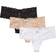 Cosabella Never Say Never Comfie Lace Thongs 3-Pack BLACK WHITE SETTE