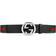 Gucci Web Belt with G Buckle - Green/Red