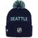 Fanatics Branded Deep Sea Blue/Light Blue Seattle Kraken 2022 NHL Draft Authentic Pro Cuffed Knit Hat with Pom Mens