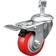 Service Caster 3 1/2Inch x 1 1/4Inch Wheel 3.5 in, Type Swivel, Package qty. 1, Model SCC-SSTSTTL20S3514-PPUB-RED
