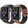 Leather with Rubber Band for Apple Watch 42/44/45/49mm 2-Pack