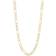 Royal Chain Classic Figaro Lite Curb Link Chain Necklace - Gold
