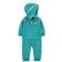 Carter's Baby Striped Dinosaur Hooded Jumpsuit - Turquoise