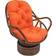Blazing Needles Solid Twill Chair Cushions Orange (121.9x61)