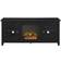 Walker Edison Media with Electric Fireplace Black 58x24"