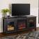 Walker Edison Media with Electric Fireplace Black 58x24"